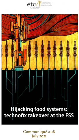 Communique cover showing artist's interpretation of digital agriculture